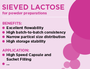 Sieved Lactose Thumb - Powder Preparations - Excipients from MEGGLE