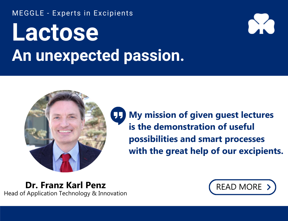 Lactose - An unexpected passion by Dr Franz Karl Penz
